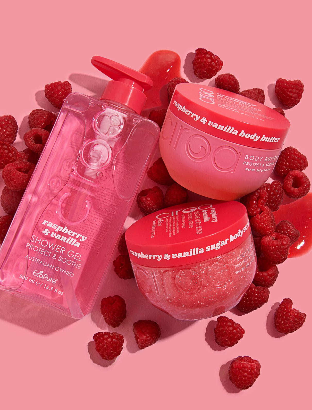 Ciroa Beauty Raspberry & Vanilla Body Scrub